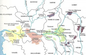 Vins de Loire -carte